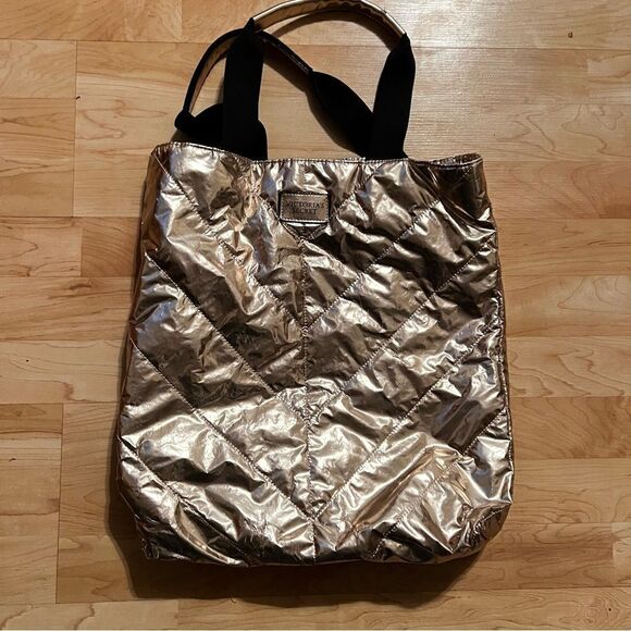 Victoria’s Secret Rose Gold Tote Bag - Picture 1 of 3